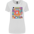 A Vibrant Sagittarius Star Sign Zodiac Womens Wider Cut T-Shirt White