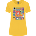 A Vibrant Sagittarius Star Sign Zodiac Womens Wider Cut T-Shirt Yellow