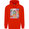 A Vibrant Virgo Star Sign Zodiac Childrens Kids Hoodie Bright Red