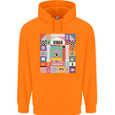 A Vibrant Virgo Star Sign Zodiac Childrens Kids Hoodie Orange