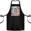 A Vibrant Virgo Star Sign Zodiac Cotton Apron 100% Organic Black