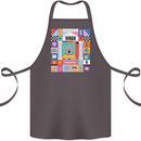 A Vibrant Virgo Star Sign Zodiac Cotton Apron 100% Organic Dark Grey