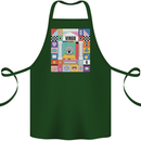 A Vibrant Virgo Star Sign Zodiac Cotton Apron 100% Organic Forest Green