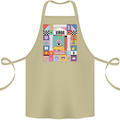 A Vibrant Virgo Star Sign Zodiac Cotton Apron 100% Organic Khaki
