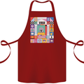A Vibrant Virgo Star Sign Zodiac Cotton Apron 100% Organic Maroon