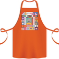 A Vibrant Virgo Star Sign Zodiac Cotton Apron 100% Organic Orange