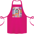 A Vibrant Virgo Star Sign Zodiac Cotton Apron 100% Organic Pink