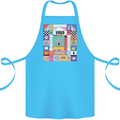A Vibrant Virgo Star Sign Zodiac Cotton Apron 100% Organic Turquoise