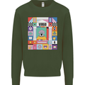 A Vibrant Virgo Star Sign Zodiac Kids Sweatshirt Jumper Forest Green