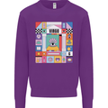A Vibrant Virgo Star Sign Zodiac Kids Sweatshirt Jumper Purple
