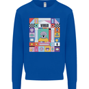 A Vibrant Virgo Star Sign Zodiac Kids Sweatshirt Jumper Royal Blue