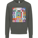 A Vibrant Virgo Star Sign Zodiac Kids Sweatshirt Jumper Storm Grey