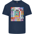 A Vibrant Virgo Star Sign Zodiac Kids T-Shirt Childrens Navy Blue