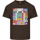 A Vibrant Virgo Star Sign Zodiac Mens Cotton T-Shirt Tee Top Dark Chocolate