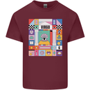 A Vibrant Virgo Star Sign Zodiac Mens Cotton T-Shirt Tee Top Maroon