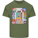 A Vibrant Virgo Star Sign Zodiac Mens Cotton T-Shirt Tee Top Military Green