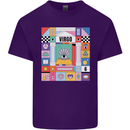 A Vibrant Virgo Star Sign Zodiac Mens Cotton T-Shirt Tee Top Purple