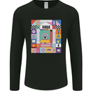 A Vibrant Virgo Star Sign Zodiac Mens Long Sleeve T-Shirt Black