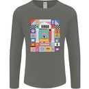 A Vibrant Virgo Star Sign Zodiac Mens Long Sleeve T-Shirt Charcoal