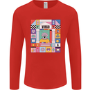 A Vibrant Virgo Star Sign Zodiac Mens Long Sleeve T-Shirt Red