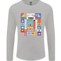 A Vibrant Virgo Star Sign Zodiac Mens Long Sleeve T-Shirt Sports Grey