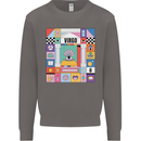 A Vibrant Virgo Star Sign Zodiac Mens Sweatshirt Jumper Charcoal