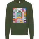 A Vibrant Virgo Star Sign Zodiac Mens Sweatshirt Jumper Forest Green