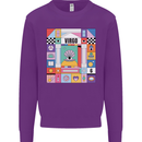 A Vibrant Virgo Star Sign Zodiac Mens Sweatshirt Jumper Purple