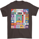 A Vibrant Virgo Star Sign Zodiac Mens T-Shirt 100% Cotton Dark Chocolate