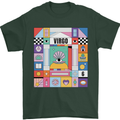A Vibrant Virgo Star Sign Zodiac Mens T-Shirt 100% Cotton Forest Green