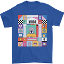 A Vibrant Virgo Star Sign Zodiac Mens T-Shirt 100% Cotton Royal Blue