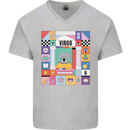 A Vibrant Virgo Star Sign Zodiac Mens V-Neck Cotton T-Shirt Sports Grey