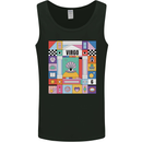 A Vibrant Virgo Star Sign Zodiac Mens Vest Tank Top Black