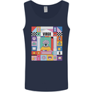 A Vibrant Virgo Star Sign Zodiac Mens Vest Tank Top Navy Blue