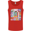 A Vibrant Virgo Star Sign Zodiac Mens Vest Tank Top Red
