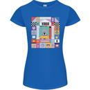 A Vibrant Virgo Star Sign Zodiac Womens Petite Cut T-Shirt Royal Blue