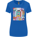 A Vibrant Virgo Star Sign Zodiac Womens Wider Cut T-Shirt Royal Blue
