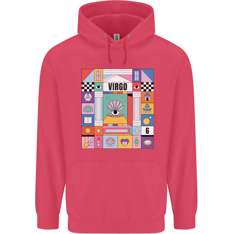 A Vibrant Virgo Zodiac Star Sign Childrens Kids Hoodie Heliconia