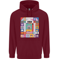 A Vibrant Virgo Zodiac Star Sign Childrens Kids Hoodie Maroon