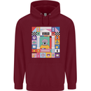 A Vibrant Virgo Zodiac Star Sign Childrens Kids Hoodie Maroon