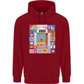 A Vibrant Virgo Zodiac Star Sign Childrens Kids Hoodie Red
