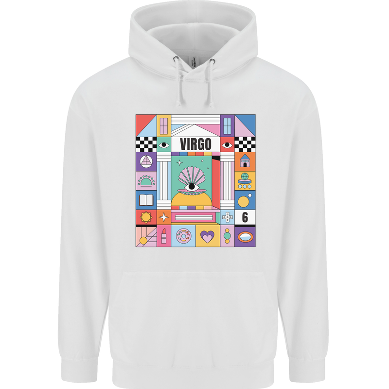 A Vibrant Virgo Zodiac Star Sign Childrens Kids Hoodie White