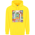 A Vibrant Virgo Zodiac Star Sign Childrens Kids Hoodie Yellow