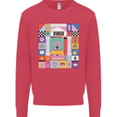 A Vibrant Virgo Zodiac Star Sign Kids Sweatshirt Jumper Heliconia