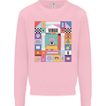 A Vibrant Virgo Zodiac Star Sign Kids Sweatshirt Jumper Light Pink