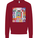 A Vibrant Virgo Zodiac Star Sign Kids Sweatshirt Jumper Red