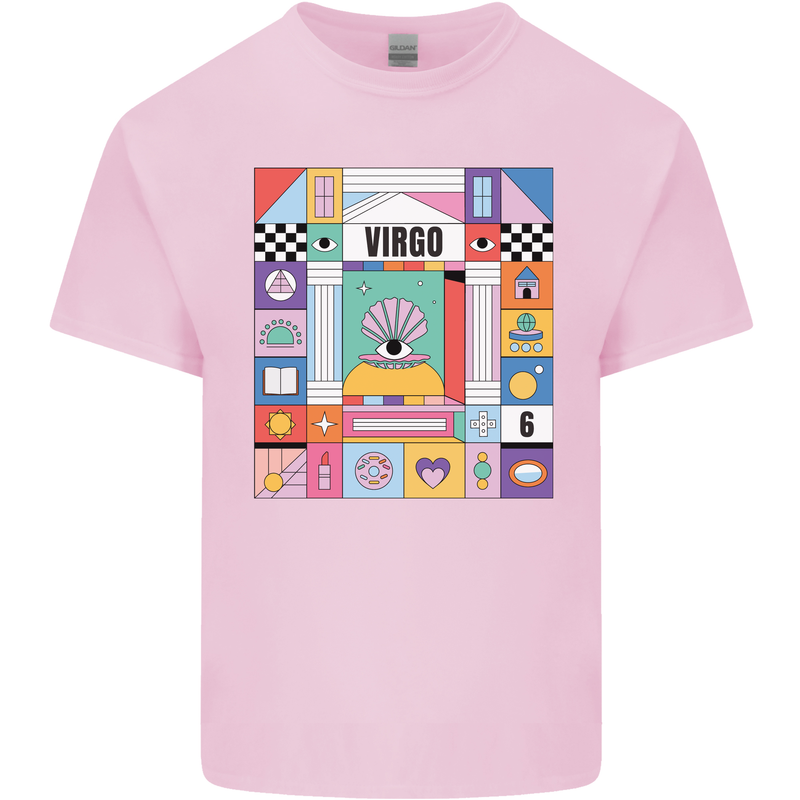 A Vibrant Virgo Zodiac Star Sign Kids T-Shirt Childrens Light Pink