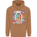 A Vibrant Virgo Zodiac Star Sign Mens 80% Cotton Hoodie Caramel Latte