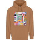 A Vibrant Virgo Zodiac Star Sign Mens 80% Cotton Hoodie Caramel Latte