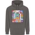 A Vibrant Virgo Zodiac Star Sign Mens 80% Cotton Hoodie Charcoal